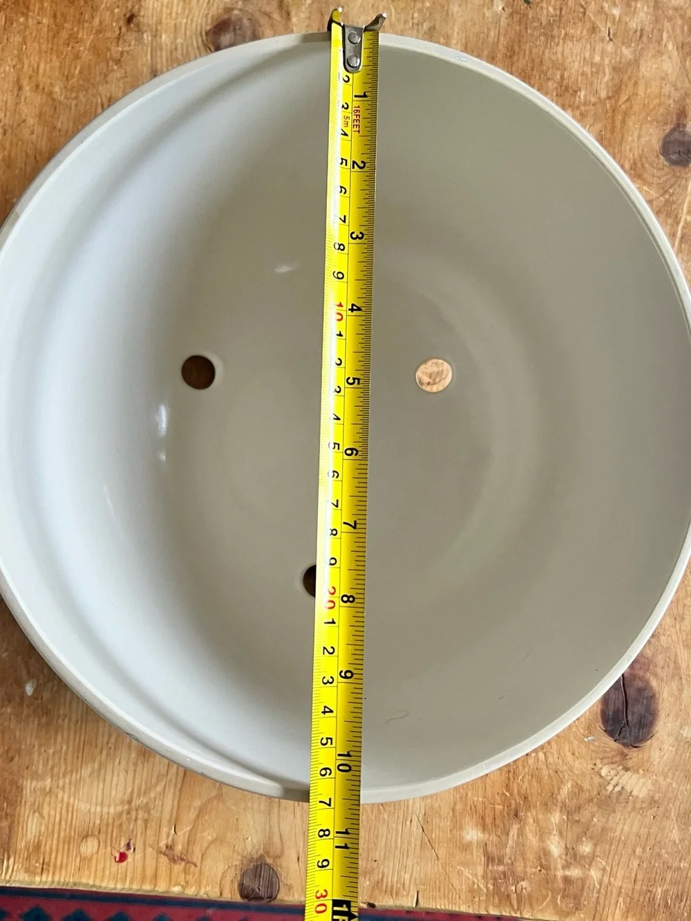 Emile Henry Ceramic Deep Storage Bowl w/cork lid, handcrafted in France. Bisque